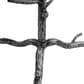 Furniture of America Lalia Side Table with Tempered Glass Top and Tree Branch Base in Gun Metal, , large