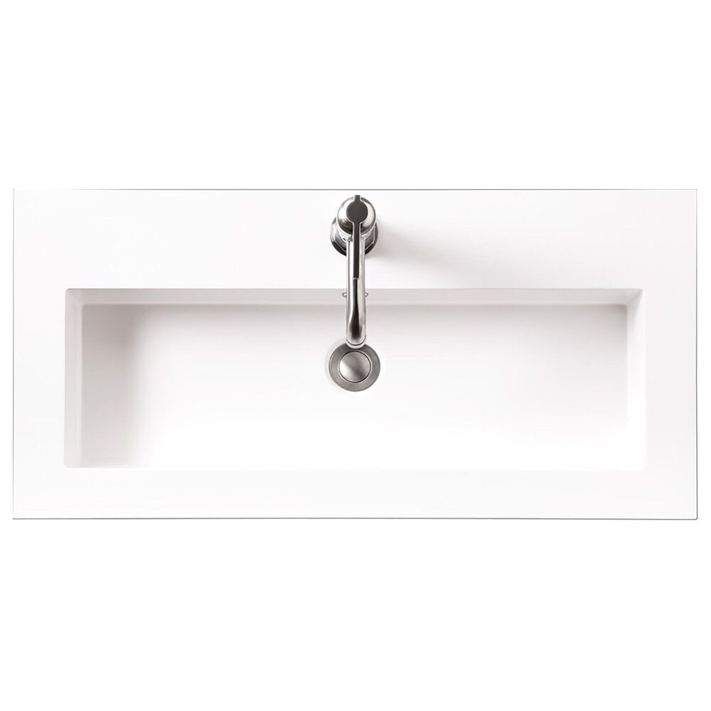 James Martin 40" Single Sink Countertop in White Glossy, , large