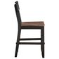 Steve Silver Bermuda Counter Stool in Black and Dark Acacia, , large