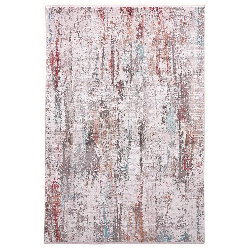 Feizy Cadiz 13" x 20" Ivory and Multicolor Area Rug, , large