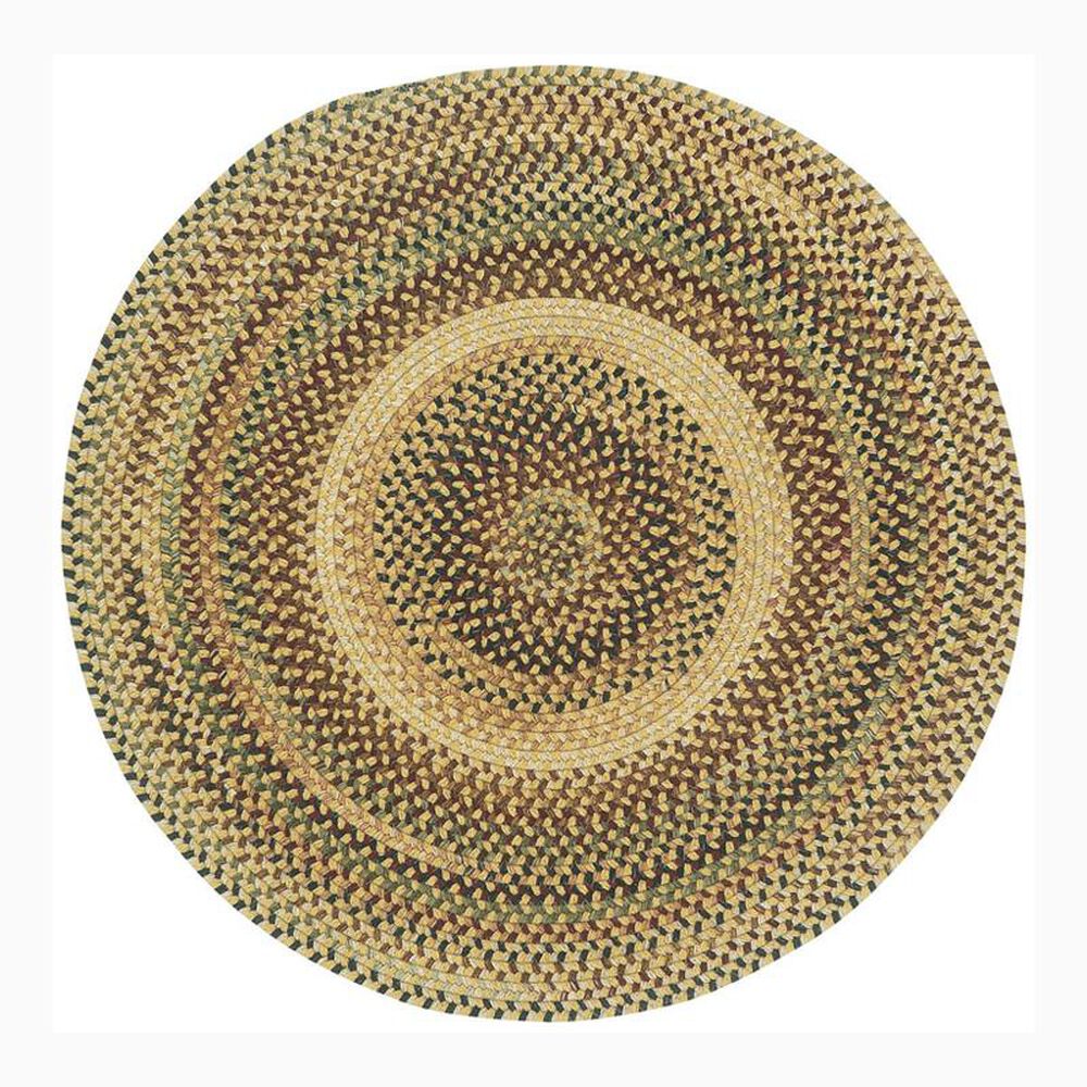 Capel Gramercy 0070-100 7"6" Round Gold Area Rug, , large