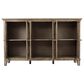 Waltham Rustic Shores 70" Accent Cabinet in Weathered Gray, , large