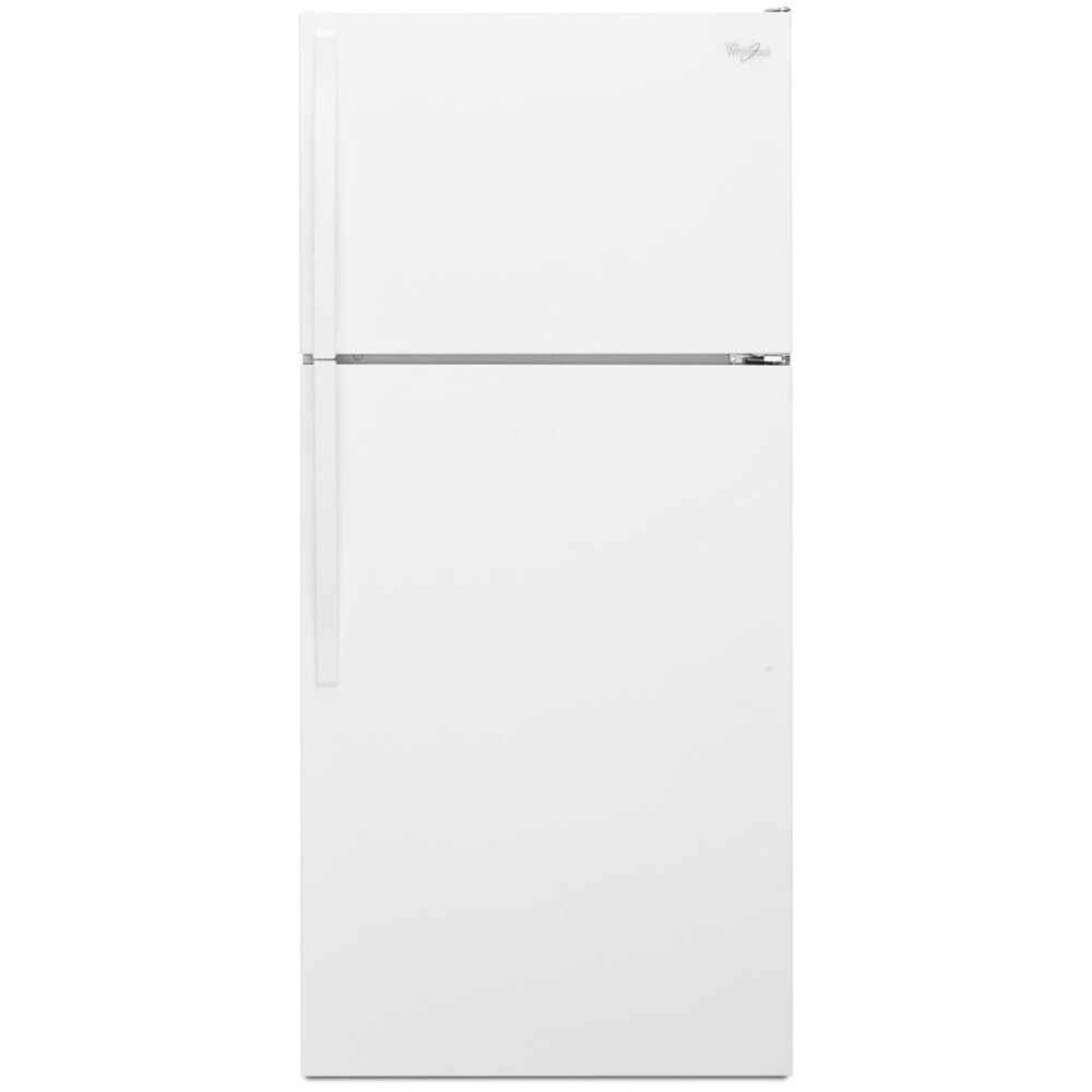 Whirlpool 14 Cu. Ft. 28" Top Freezer Refrigerator in White, , large