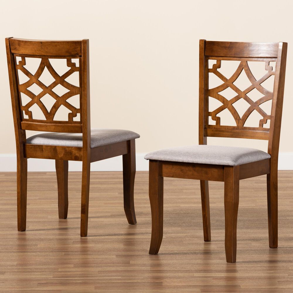 Baxton Studio Mael Side Chair in Walnut Brown (Set of 2), , large