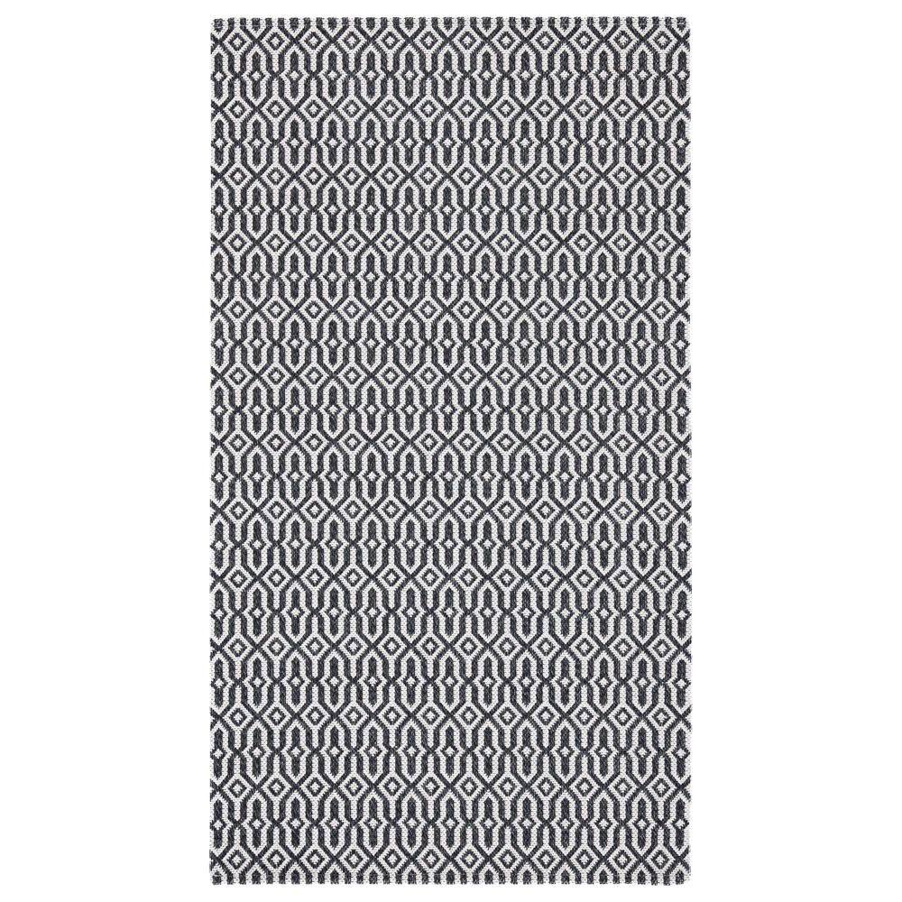 Safavieh Martha Stewart Cotton MSR411H 4" x 6" Charcoal and Grey Area Rug, , large