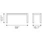 Zuo Modern Metropolitan Bench in Silver/Gray, , large