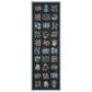 Rifle Paper Co. x Loloi Perennial Wildflower 2"5" x 5"6" Black Runner, , large