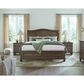 Riva Ridge Oxford Queen Sleigh Storage Bed with Two Nightstands in Cocoa with USB Ports, , large