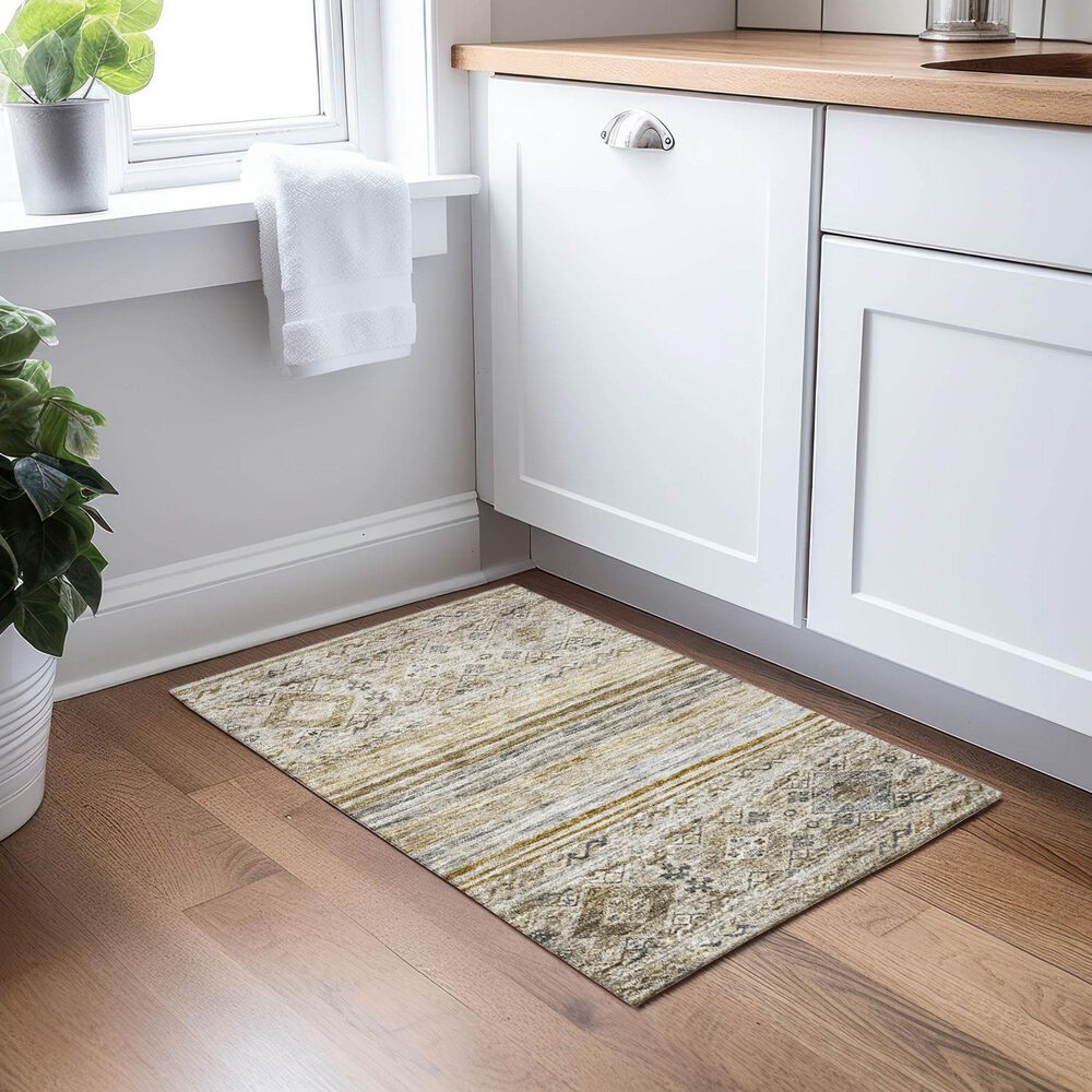 Dalyn Rug Company Karaj KJ4 2&#39;6&quot; x 3&#39;10&quot; Brown Indoor/Outdoor Area Rug, , large