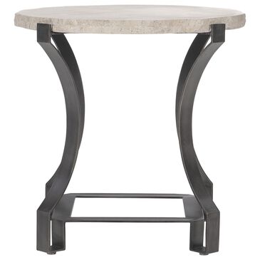 Bernhardt Sayers Side Table in Oil-Rubbed Bronze and White, , large