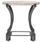 Bernhardt Sayers Side Table in Oil-Rubbed Bronze and White, , large