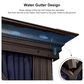 HOMLUX 14" x 24" Hardtop gazebo with double roof in Bronze, , large