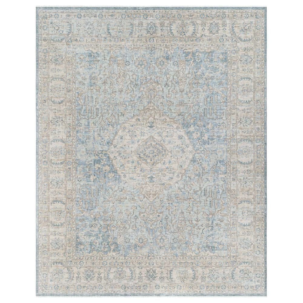 Surya Once Upon a Time Light Gray, Tan, Pale Blue, Gray, Denim and Medium Gray 9&#39;10&quot; x 12&#39;6&quot; Area Rug, , large