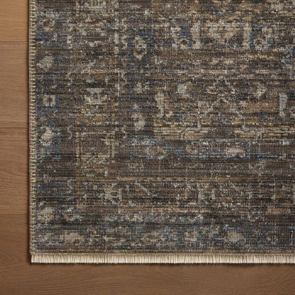 Loloi Heritage 4&#39; x 8&#39; Lagoon and Tobacco Area Rug, , large