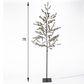The Gerson Company 7" Pre-Lit Artificial Pine Christmas Tree with LED Lights in Green, , large