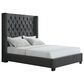 Mayberry Hill Morrow Queen Wingback Upholstered Bed in Heirloom Charcoal, , large