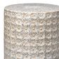 Splendor Living Wildflower Side Table in Cream and Grey, , large