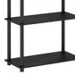 HOMLUX Turn-N-Tube 4-Tier Multipurpose Shelf Display Rack in Americano and Black, , large
