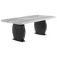 Modern Market 5-Piece Rectangular Dining Set in Black and Grey, , large