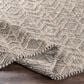 Surya Ingrid Black, Light Gray and Gray 8" Square Area Rug, , large