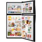 Whirlpool 18 Cu. Ft. Top Freezer Refrigerator with Flexi Slide Bin in Black, , large