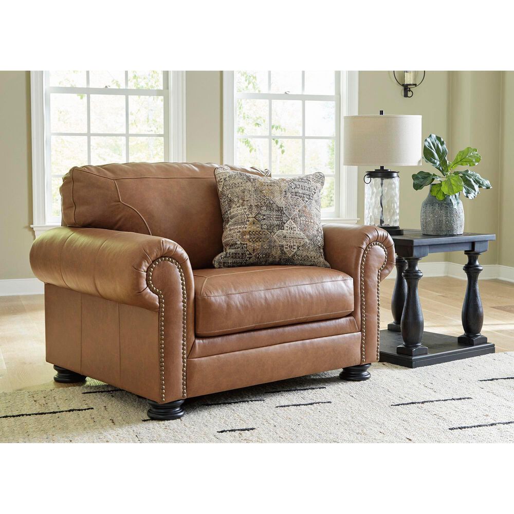 Ashley Carianna Oversized Chair in Caramel, , large