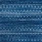 Safavieh Tulum 6"7" Round Blue and Ivory Area Rug, , large