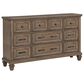 New Heritage Design Mariana 9-Drawer Dresser in Vintage Mocha, , large