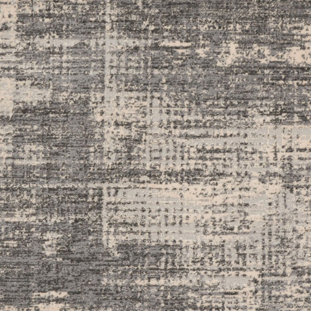 Nourison Rush CK953 6&#39; Round Grey and Beige Area Rug, , large