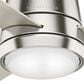 Hunter Commodus 54" Ceiling Fan with LED Light in Brushed Nickel, , large