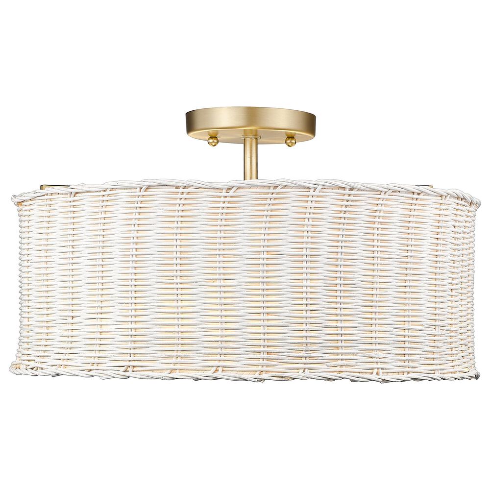 Golden Lighting Erma 3-Light Semi-Flush in Brushed Champagne Bronze, , large