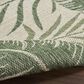 Nourison Garden Oasis GOA02 Ivory and Green 4" x 6" Indoor/Outdoor Area Rug, , large