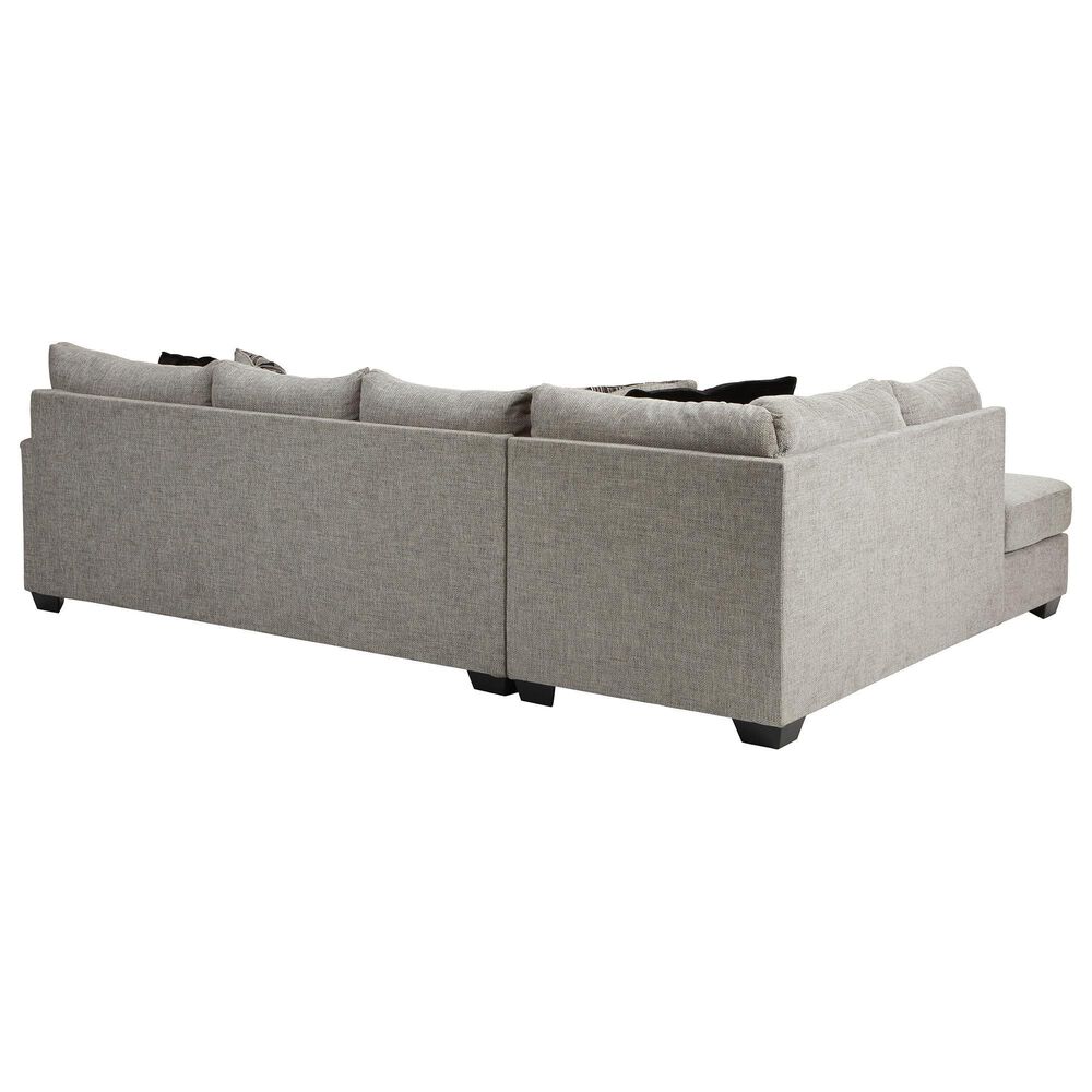 Ashley Megginson 3-Piece Right Facing U-Shaped Sectional with Sofa Chaise and Storage Ottoman in Storm, , large