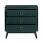 Crestview Collection Pomeroy 3-Drawer Chest in Emerald, , large