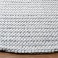 Safavieh Marbella 4" Round Light Grey and Ivory Area Rug, , large