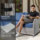 HOMLUX 12-Piece Patio Conversation Set in Denim Blue, , large