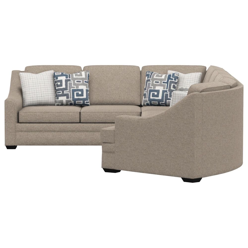 England Furniture Thomas 3-Piece Stationary Left Arm Facing Sectional in Living Large Tobacco, , large