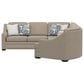 England Furniture Thomas 3-Piece Stationary Left Arm Facing Sectional in Living Large Tobacco, , large
