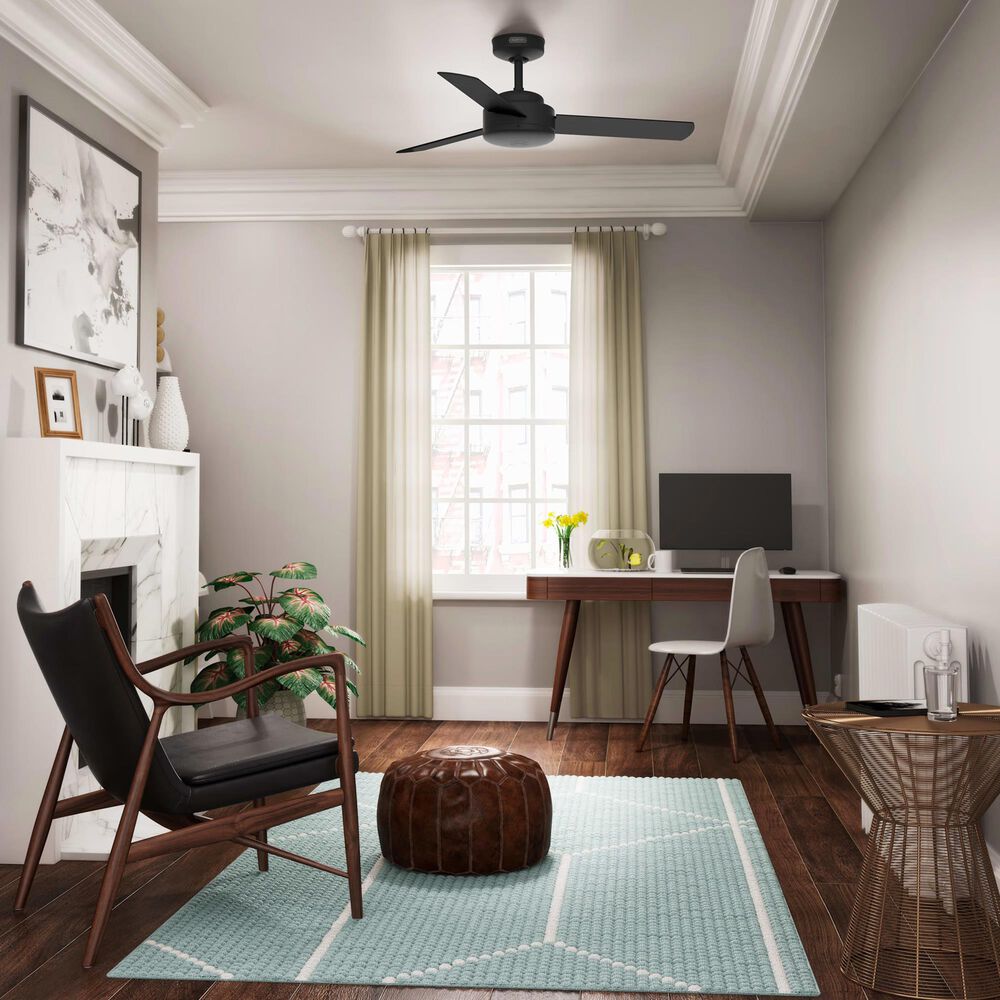 Hunter Presto 44&quot; Ceiling Fan in Matte Black, , large