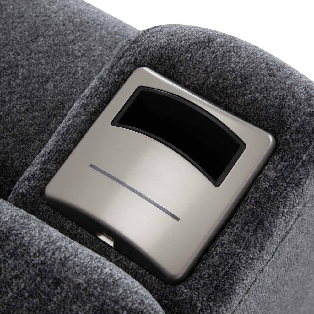 Moore Furniture Arlington Power Rocker Recliner in Seeley Storm, , large