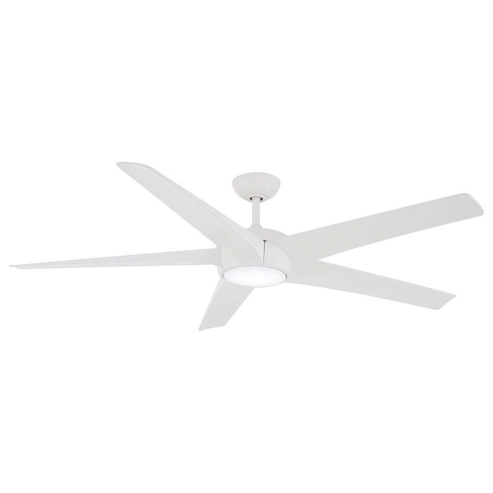 Minka-Aire Skymaster 65" Ceiling Fan with LED Light in Flat White, , large