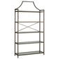 Ashley Bernonly 5-Shelf Bookcase in Antique Bronze and Clear, , large