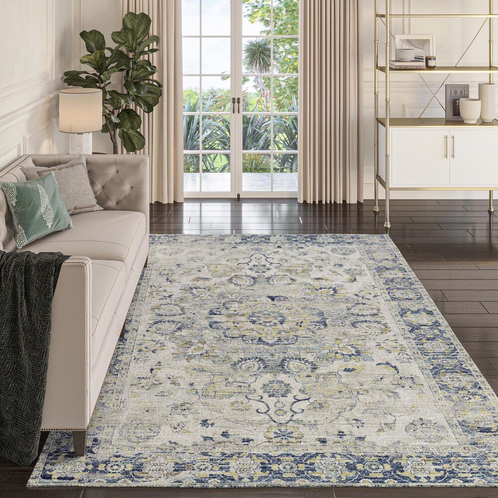 Dalyn Rug Company Tuscany 5&#39; x 7&#39;6&quot; Silver Indoor/Outdoor Area Rug, , large