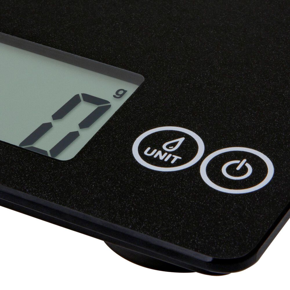 Kitchen Supply Arti Glass Kitchen Scale in Black Obsidian, , large