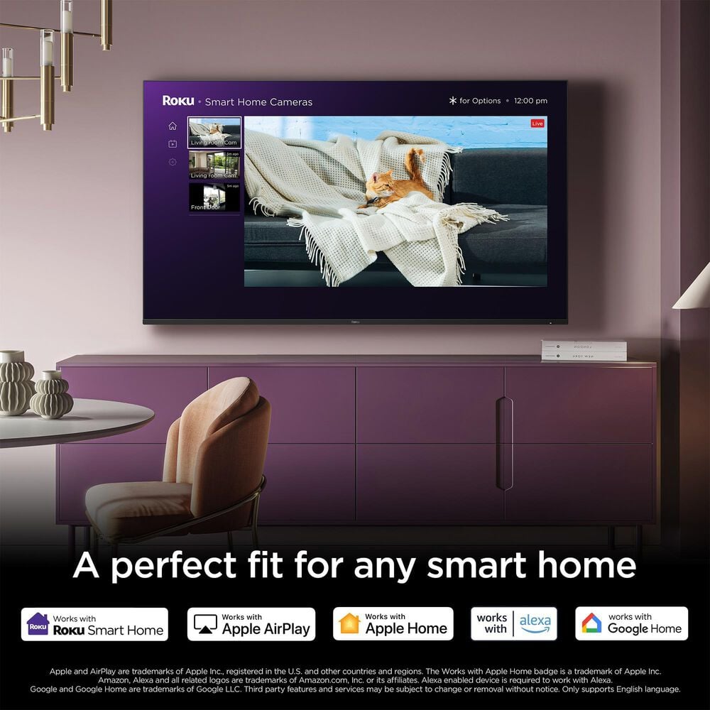 Roku 55&quot; Class Pro Series Mini-LED QLED 4K in Black - Smart TV, , large