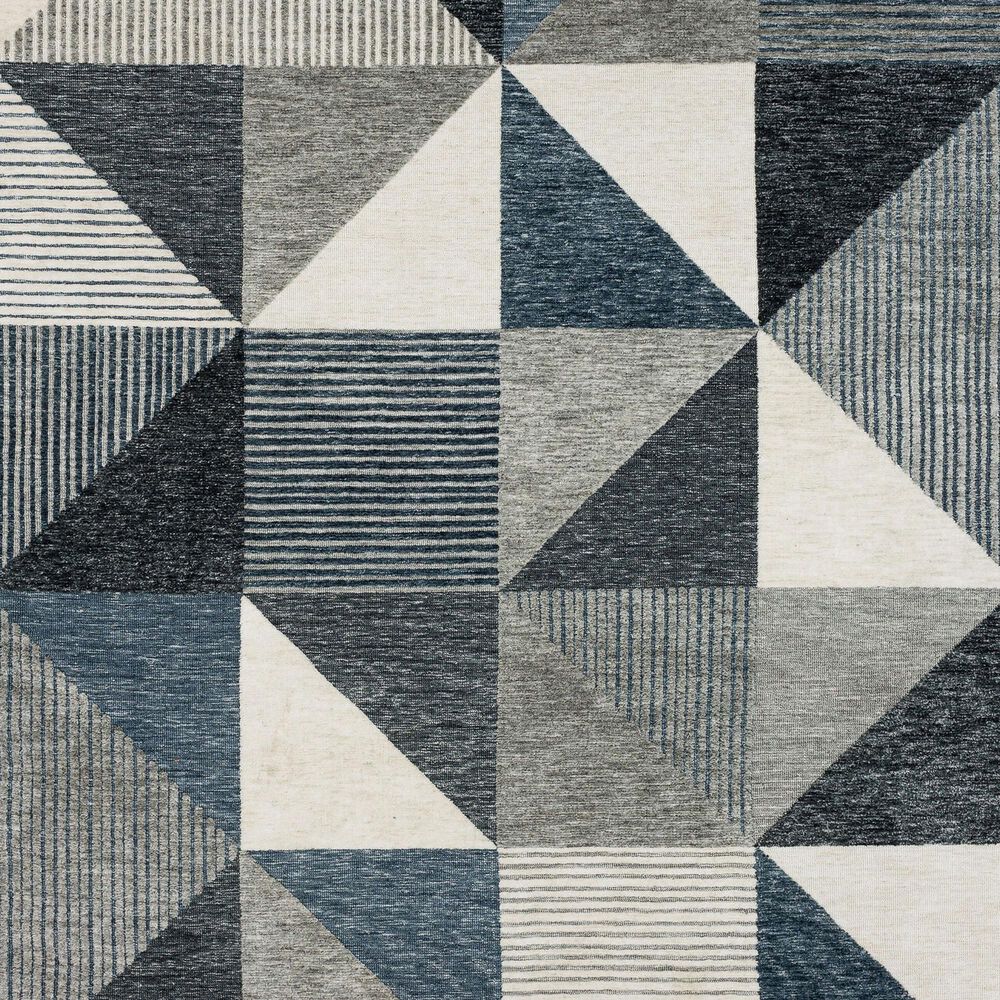 Drew and Jonathan Home Bowen Oblique 8&#39; x 10&#39; Blue Area Rug, , large