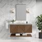 James Martin Vanities Marcello 48" Wall Mounted Single Bathroom Vanity in Chestnut with 3 cm Victorian Silver Quartz Top and Rectangular Sink, , large