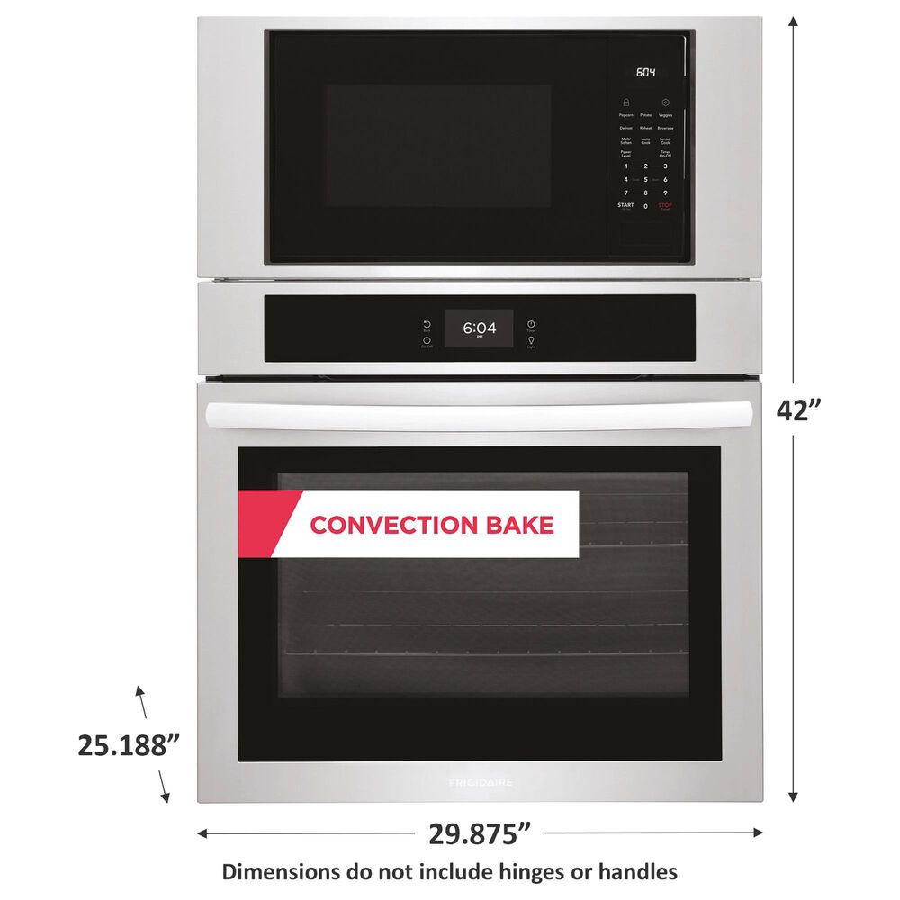 Frigidaire 30&quot; Microwave Combination Wall Oven in Stainless Steel, , large