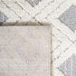 Safavieh Martha Stewart Lucia Shag MSR0728A 2"6" x 3"9" White and Light Grey Area Rug, , large