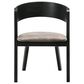 Blue River Venus and Jackie 5-Piece Dining Set with Brown Cushion in Black, , large
